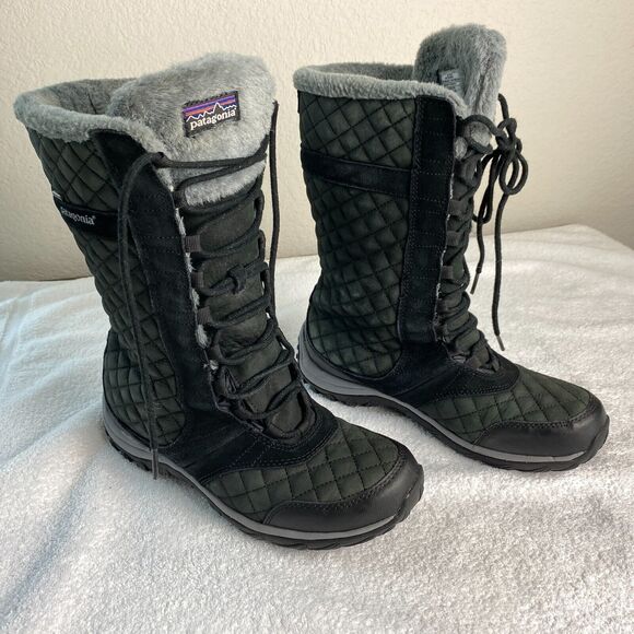 Patagonia Shoes - Patagonia Wintertide Boots Womens 8 Black Cabincore Apres Ski Hiker Quiet Luxury